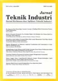 Jurnal teknik industri: Jurnal keilmuan dan aplikasi teknik industri