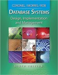 Database systems: Design, implementation and management ed.9