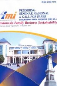 Prosiding seminar nasional & call for paper forum manajemen Indonesia ke-4