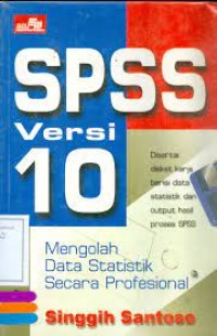 SPSS VERSI 10:Mengolah Data statistik secara Profesional