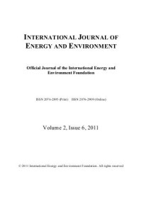 International journal of energy and environment: Official journal of the international energy and environment foundation