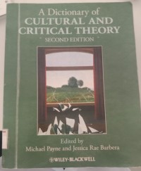 Image of A dictionary of cultural and critical theory ed.2