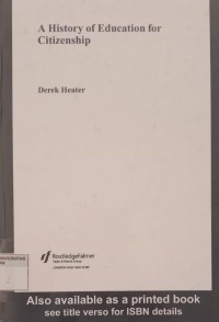 Image of A HISTORY OF EDUCATION FOR CITIZENSHIP