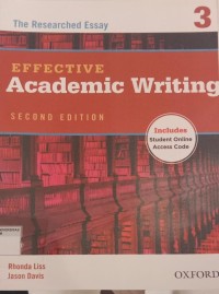 Image of EFFECTIVE ACADEMIC WRITING 3