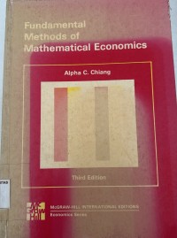 Image of FUNDAMENTAL METHODS OF MATHEMATICAL ECONOMICS