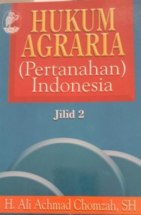 Image of HUKUM AGRARIA (Pertanahan Indonesia) Jilid 2