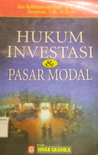 Image of Hukum investasi dan pasar modal