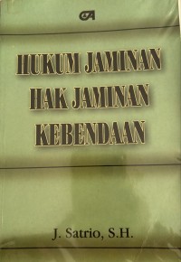 Image of HUKUM JAMINAN, HAK-HAK JAMINAN KEBENDAAN