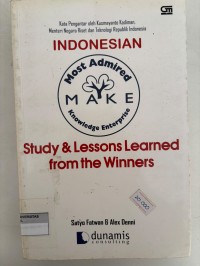 Image of INDONESIAN STUDY & LESSONS LEARNED FROM THE WINNERS