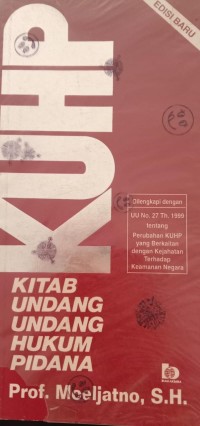 Image of KUHP: Kitab undang undang hukum pidana