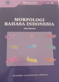 Image of MORFOLOGI BAHASA INDONESIA