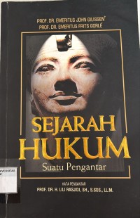 Image of Sejarah hukum suatu pengantar